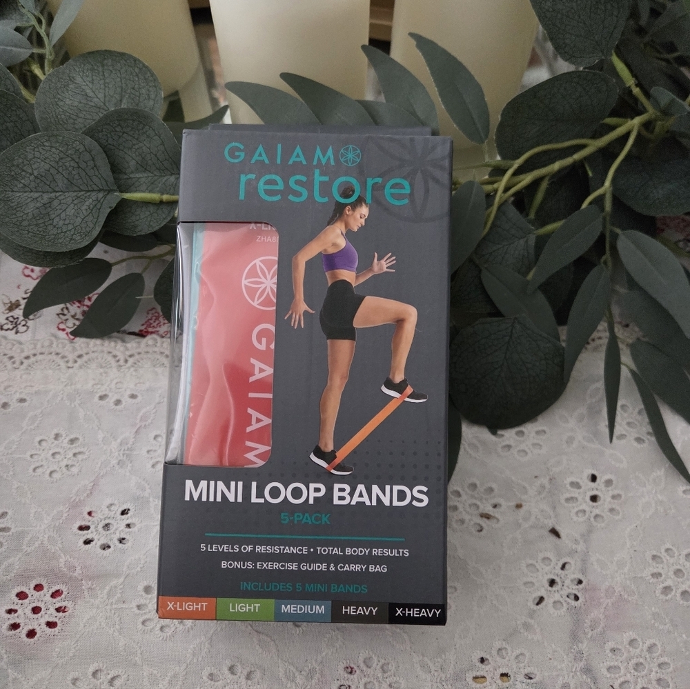 GAIAM Restore Mini Loop Bands 5-Pack - Multi-Color - Picture 6 of 6